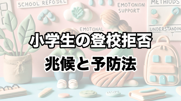 小学生の登校拒否の兆候と予防法：お子さまの心に寄り添うために